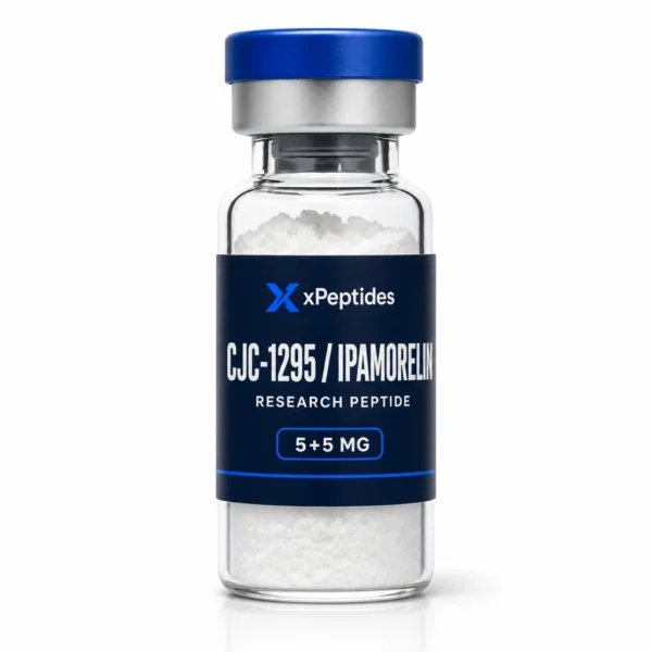 CJC-1295 + Ipamorelin (5 + 5 mg) — research peptide vial
