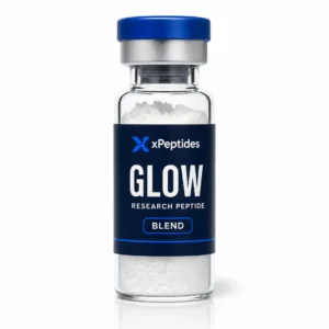 GLOW — GHK-Cu + BPC-157 + TB-500 — research peptide vial